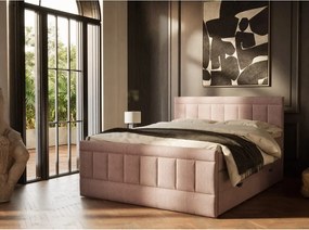 Lila ágyneműtartós boxspring ágy 160x200 cm Caya – Maison de Rêve