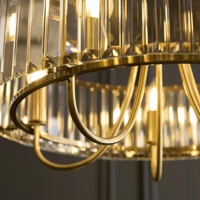 Endon 119610 - Láncos csillár VISCONTI 5xE14/6W/230V sárgaréz