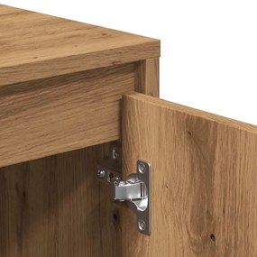 kézműves tölgy színű szerelt fa TV-szekrény 102x37,5x52,5 cm