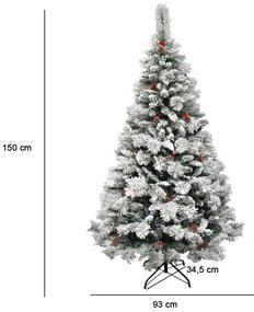 Havas műfenyő - több típusban-150 cm-es