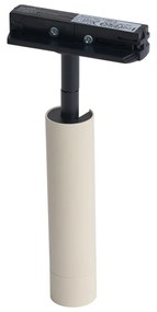 Modern bézs spotlámpa fekete színnel 1 fázisú sínrendszerhez - Iconic Ivy