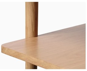 Natúr színű dohányzóasztal tölgyfa dekoros asztallappal 60x120 cm Ponza – Unique Furniture