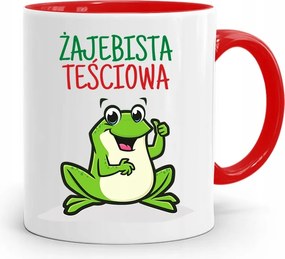 Piros Anyós Bögre Békás Anyós fényképes nyomattal