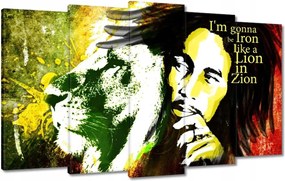 Festmények 100x60 Bob Marley Lion in Zion