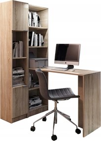 KF KELLY R1 íróasztal polcos szekrénnyel - sonoma tölgy