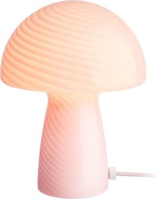 FUNGI TOWN üveg asztali lámpa, rózsaszín