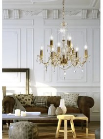 Csillár láncon MARIA TERESA 9xE14/40W/230V