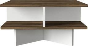 Dohányzóasztal hamton - walnut, white