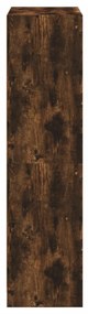 füstös tölgy színű magasszekrény ajtókkal 68x37x142 cm