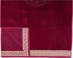 POSEIDON Strandtörölköző bordó 165x90cm