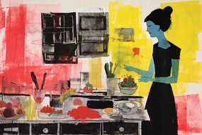 Poszter 91,5x61cm Kulináris Diszkurzus Főzés közben