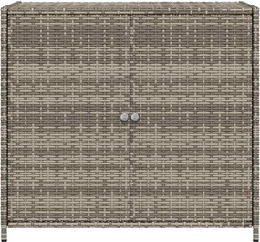 vidaXL szürke polyrattan kerti tárolószekrény 83x45x76 cm