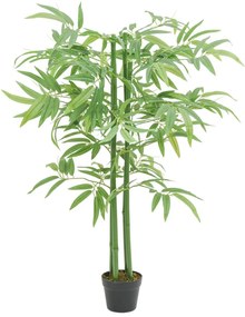 zöld mű bambuszfa 384 levéllel 120 cm