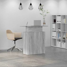recepciós pult szürke sonoma 100x40x104 cm szerelt fa
