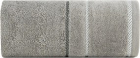Pamut törölköző velúr bordűrrel Nel 70x140 Eurofirany acél