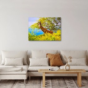 Egy kép egy zsiráfról Afrikában (70x50 cm)