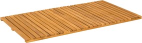 vidaXL Fürdőszoba szőnyeg Egyszínű Barna 100 x 55 cm faszínű