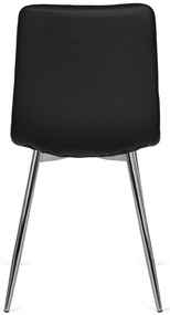 Fekete Eco-bőr Étkezőszék ENZO