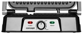 Concept ge2005 - Kontakt grill 1500W/230V rozsdamentes/fekete
