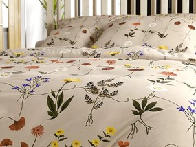 HERBAL bézs mikroszálas ágyneműhuzat Ágyneműhuzat mérete: 70 x 90 cm | 140 x 200 cm