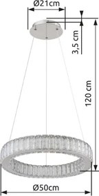 GLOBO 67162-50 MUCKY Kristály Függesztett Lámpa IP20