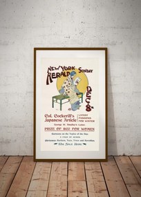 Régi poszter New York Herald Dec. 1896. 70x50cm