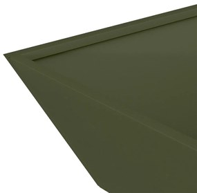 Fém virágcserép Olívazöld Fém 50 x 50 x 15 cm Dekoratív betétek
