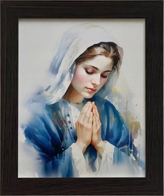 Vászonkép 30x25 Szűz Mária Wenge Keret