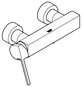 GROHE 33577003 - PLUS zuhanycsaptelep DN 15, fényes króm