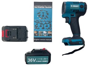 Többfunkciós AKKU készlet - D-SMART 9in1 - szerszámosládában - 36V