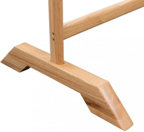 Tömör tölgyfa ruhatartó állvány 125 x 175 cm