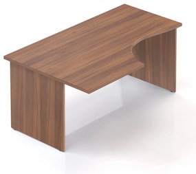 Visio ergonomikus asztal 160 x 100 cm, bal, dió