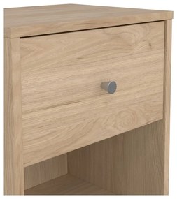 Természetes színű éjjeliszekrény tölgyfa dekorral May - Tvilum