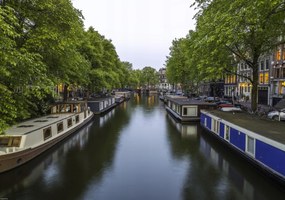 Poszter 66,5x46,5cm Csatorna Amszterdam városon keresztül 8, Assaf Frank