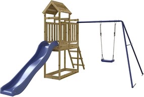 vidaXL impregnált fenyőfa kültéri játszószett