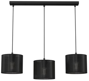 Csillár zsinóron LOFT SHADE 3xE27/60W/230V fekete