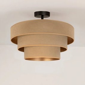 BRILAGI - Felületre szerelhető csillár LUNETA 1xE27/60W/230V Ø 40 cm bézs/arany