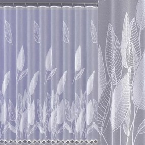 Gyönyörű fehér jacquard függöny 250 cm Saldera 624831