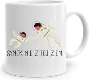 Bögre Ajándék Fiúnak Nem Ebből A Földből, fényképes nyomattal