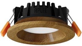 APLED - LED Lámpa RONDO WOODLINE LED/3W/230V 4000K átm. 9 cm tölgy tömör fa