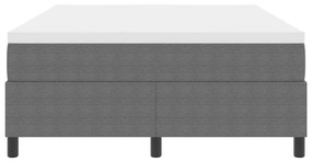 Boxspring ágy matraccal Szürke 140x200 cm Kordbársony