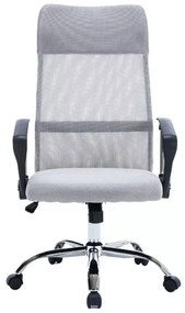 BeComfort OC05 ergonómikus modern irodai szék forgószék karfa gerinctámasz szürke