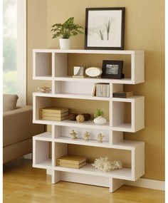 Asir Könyvespolc ELZE 130,8x90 cm fehér 788DEC3611