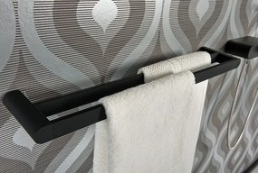 Erga Futura, 2 soros törölközőtartó 610 mm, matt fekete, ERG-02967