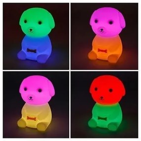 LED RGB dimmelhető újratölthető gyermek éjszakai lámpa LED/2,5W/5V 3000K 1200 mAh kutya