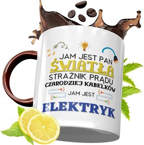 Bordó Bögre Villanyszerelőnek Születésnapi Ajándék fényképes nyomtatással