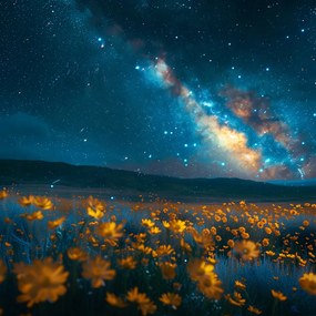 Poszter 40x40cm Éjszakai égbolt