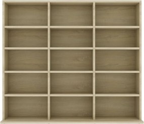 sonoma tölgy szerelt fa CD-tartó szekrény 102x23x89,5 cm