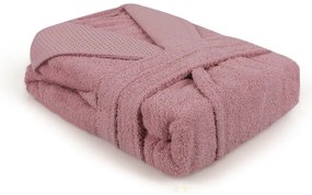 Rózsaszín pamut fürdőköpeny L Cappa – Foutastic