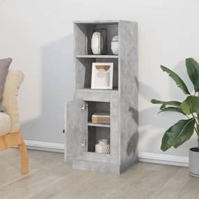 betonszürke szerelt fa magasszekrény 36x35,5x103,5 cm